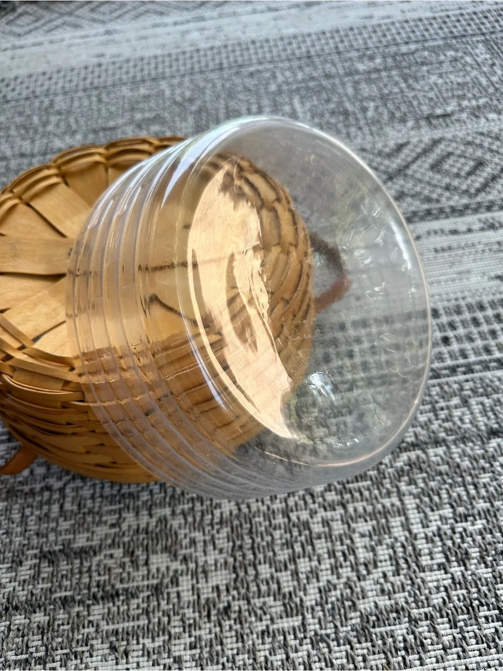 Longaberger Darning Basket (2001) with Liner and Protector